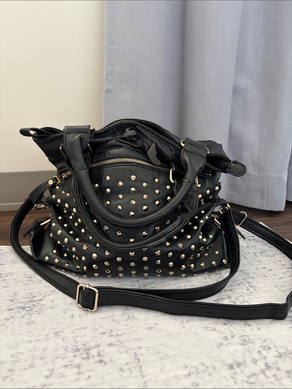 Studded purse
